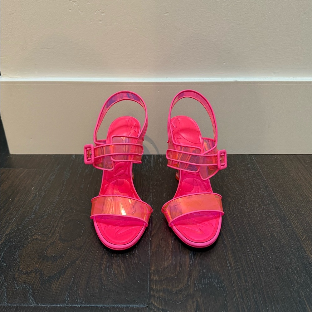 Vibrant Pink Strappy Women's Sandals